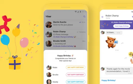 день народження в viber