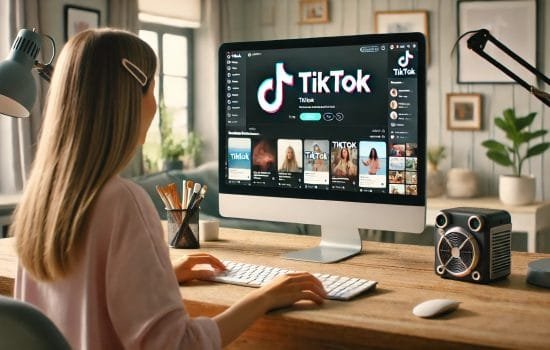 TikTok на комп’ютері
