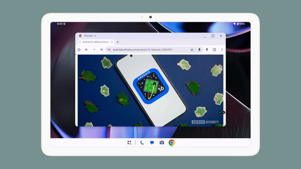 Новий дизайн вікон Android 16