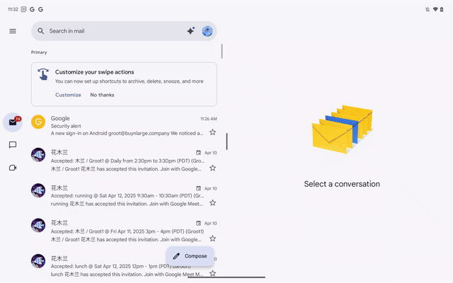 Оновлення Google для планшетів і смартфонів