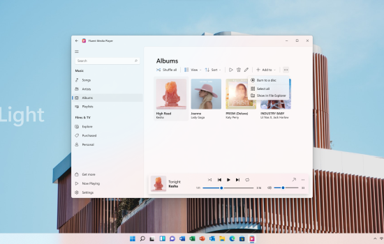 Media Player windows