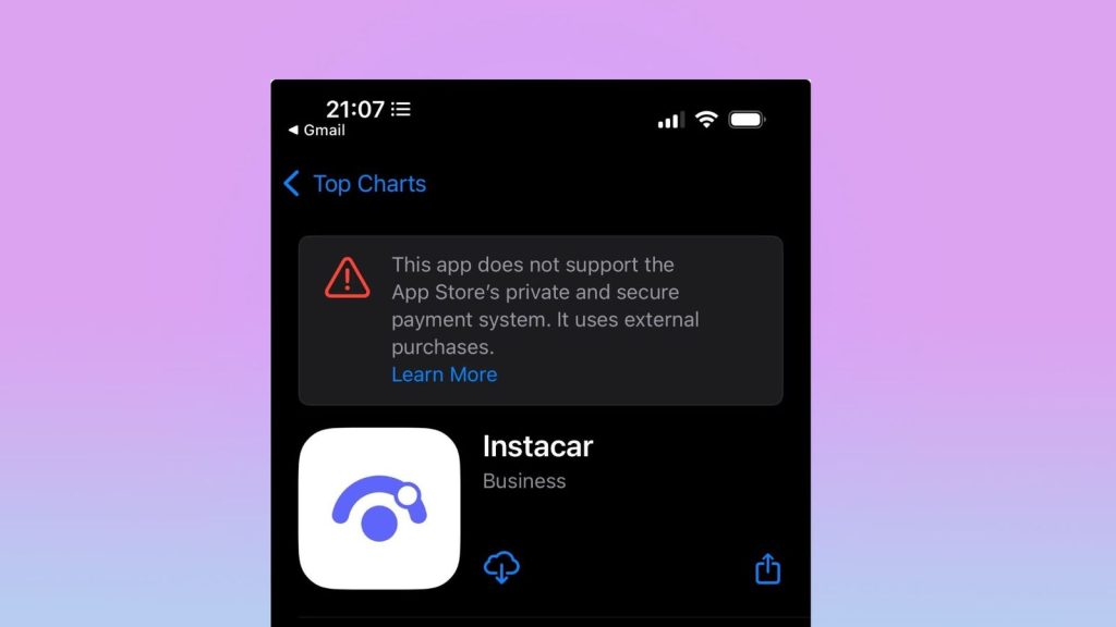 Попередження від Apple в App Store