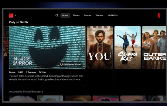 Новий дизайн інтерфейс Netflix