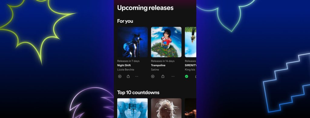 Spotify Upcoming Releases Hub