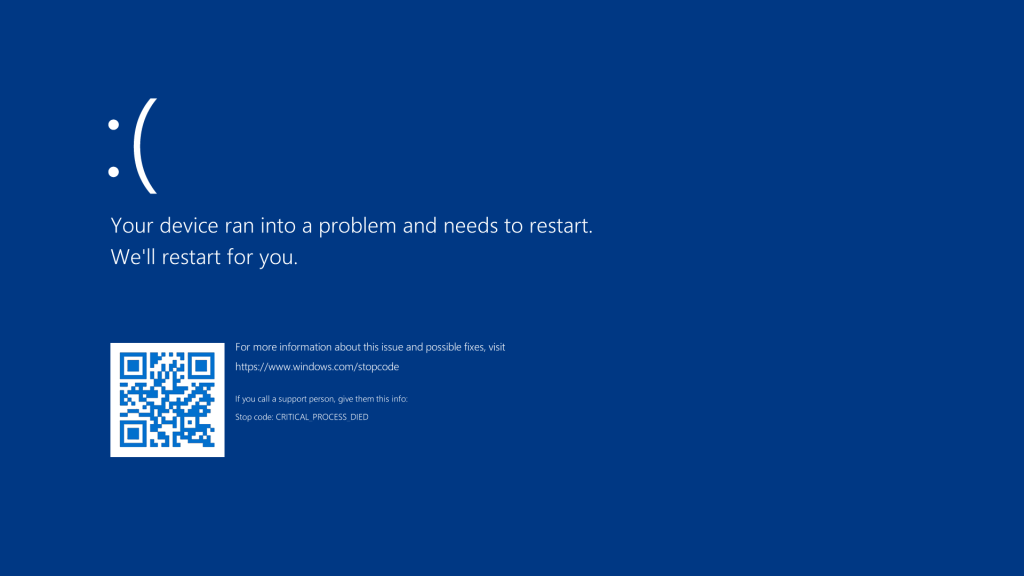 Синій екран смерті Windows