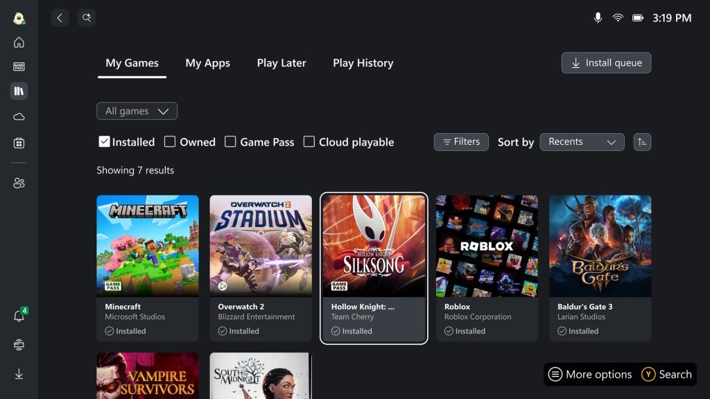 Xbox Game Library