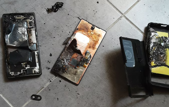 Google Pixel 6a сгорівша батарея