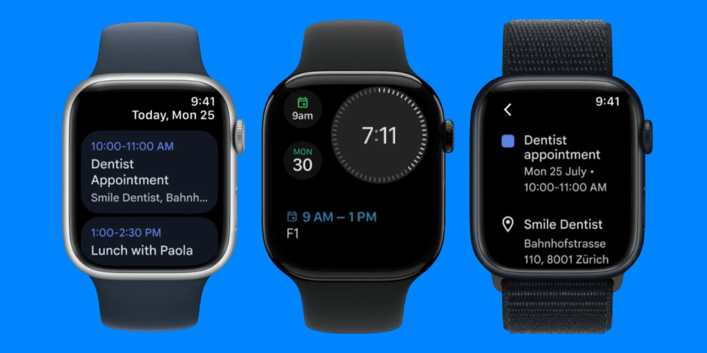 Google Calendar Apple Watch