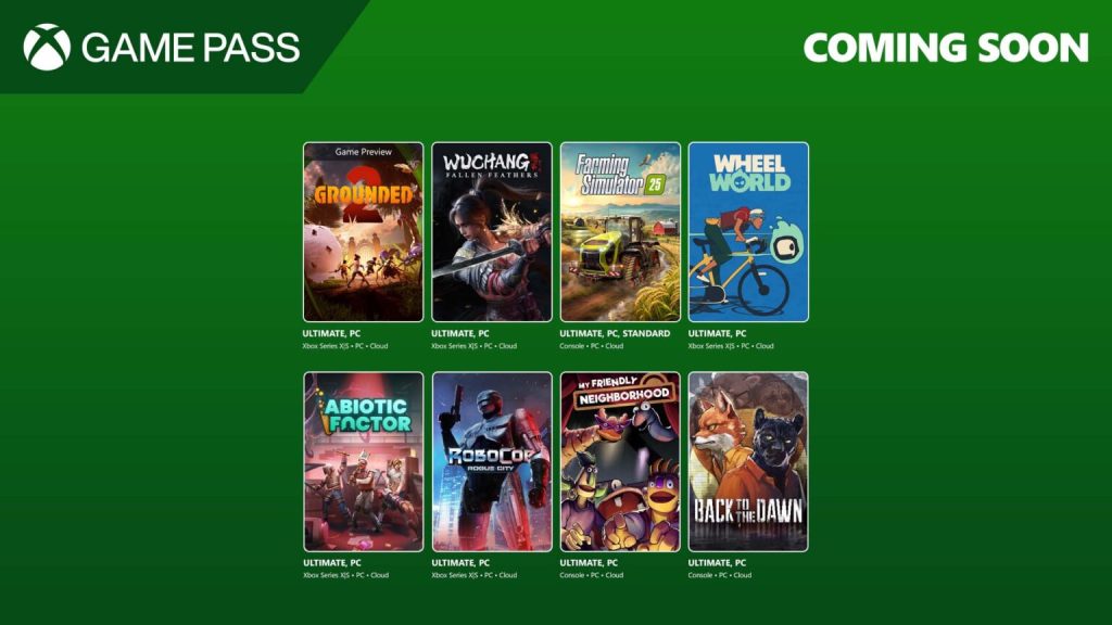 Xbox Game Pass July 2025