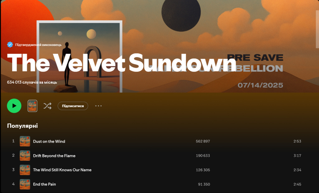 The Velvet Sundwon