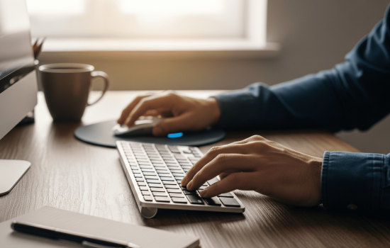 Чолові за комп'ютером