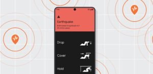 Попередження про землетруси Android