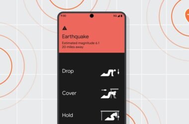 Попередження про землетруси Android