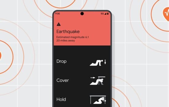 Попередження про землетруси Android