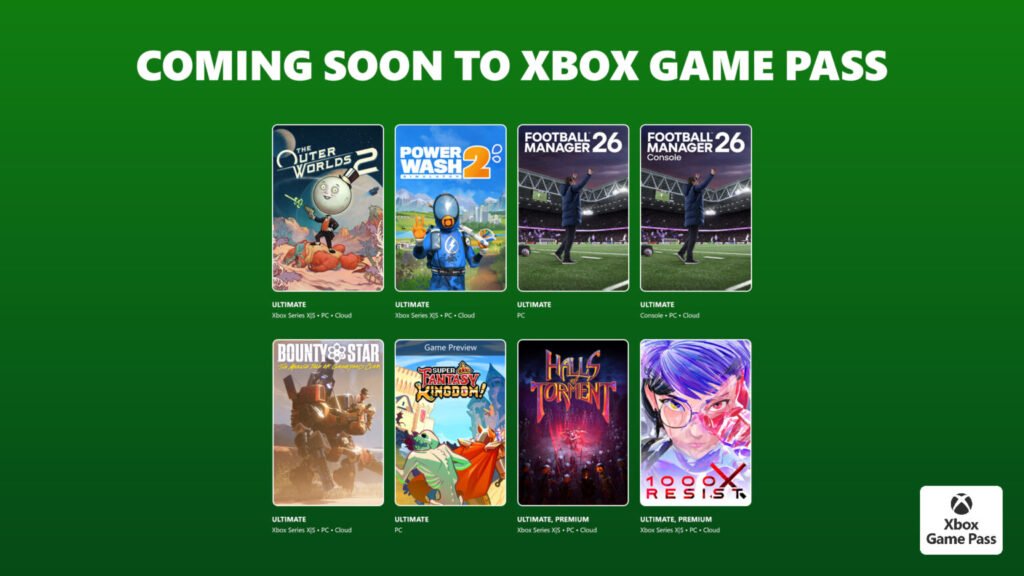 Xbox Game Pass жовтень 2025