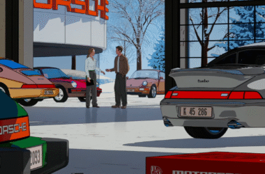 Новорічна реклама Porsche