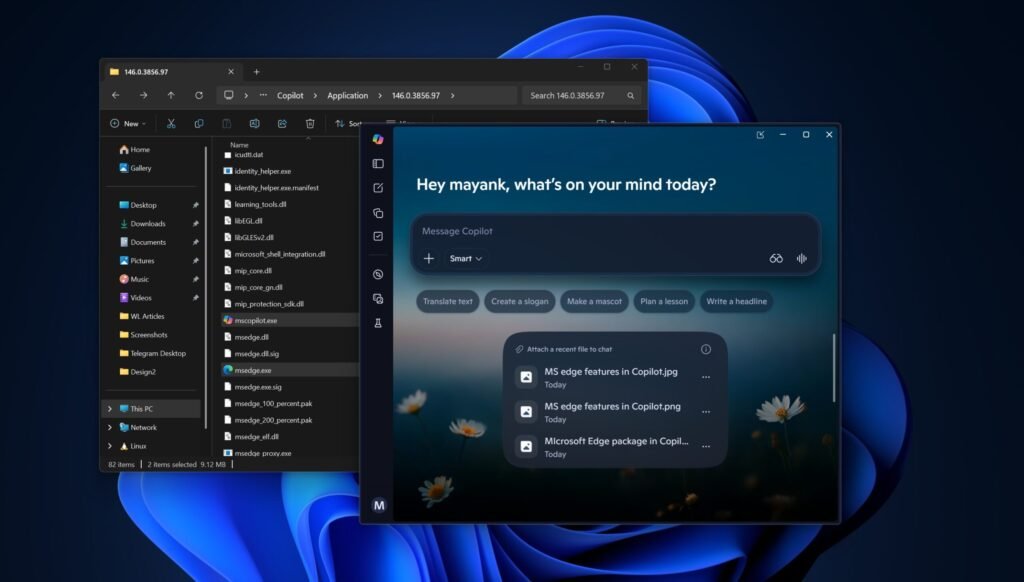 Microsoft Edge Copilot Windows 11